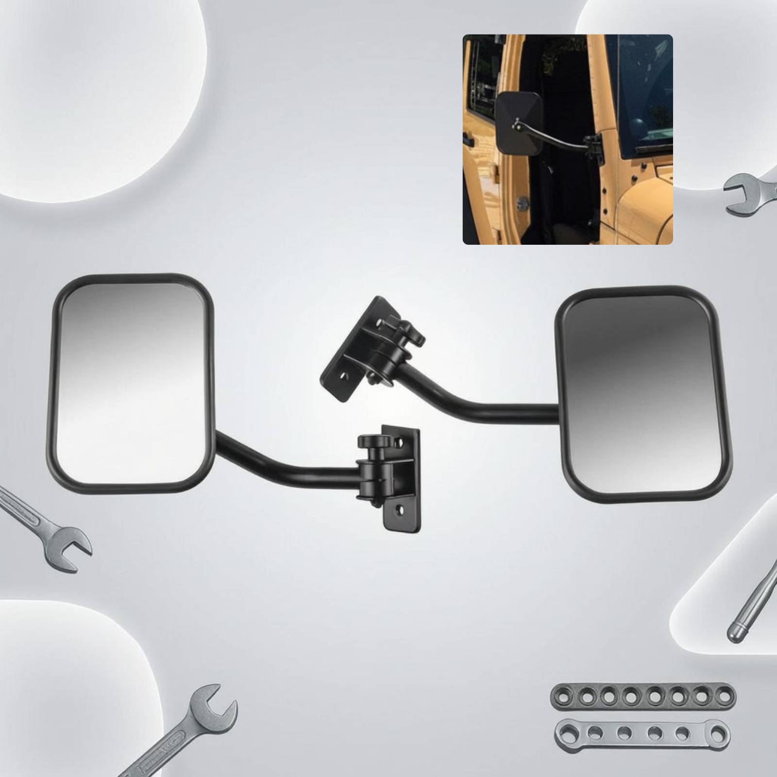 Furniture Hardware Fittings - Verstellbarer Offroad-Türspiegel mit breitem Sichtfeld für