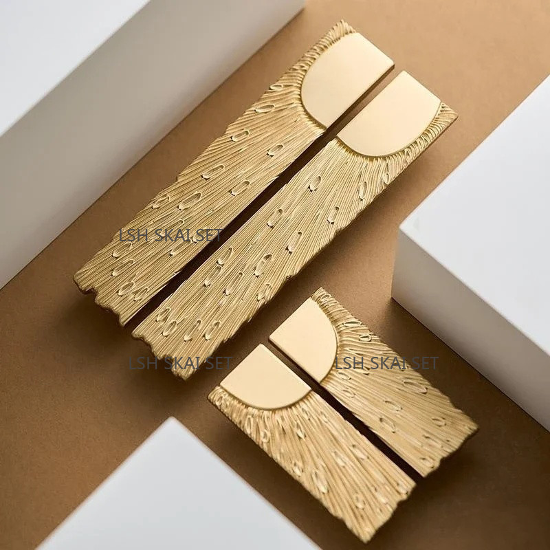 Unique Furniture Hardware - 1 Stück Einzigartiger Messing-Möbelgriff für Schrank,