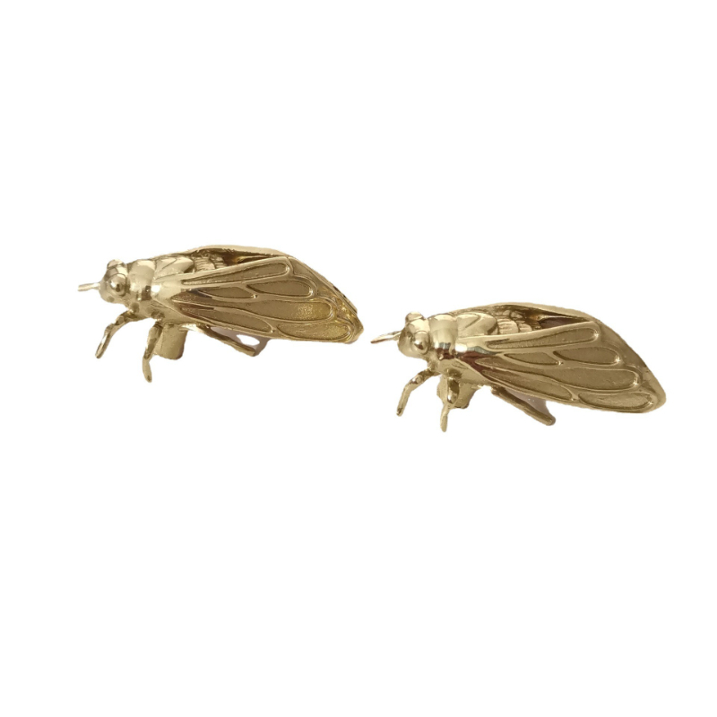 Unique Furniture Hardware - Messing-Käfergriff im Cicada-Design, einzigartiger Knoten-Griff für