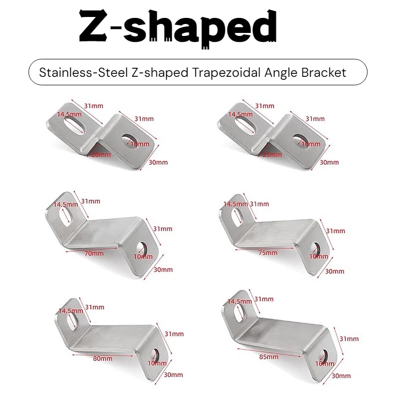 Z. A. Furniture - 3 mm dicker Z-förmiger Winkelhalter aus