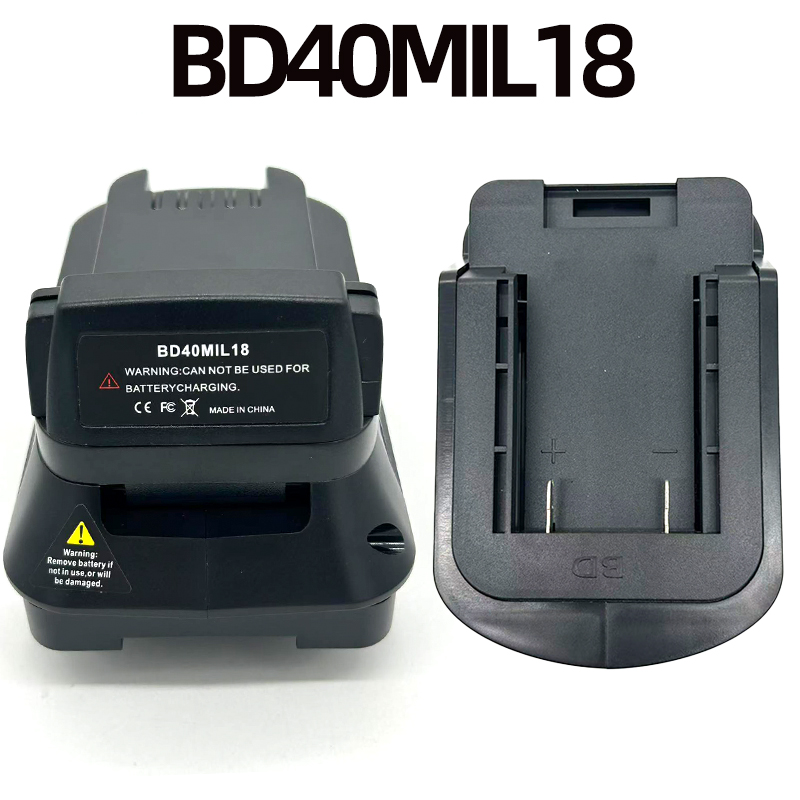 Black+Decker Tool Cordless - BD40MIL18 Elektrowerkzeug-Akku-Adapter Kompatibel mit Black&Decker 40V