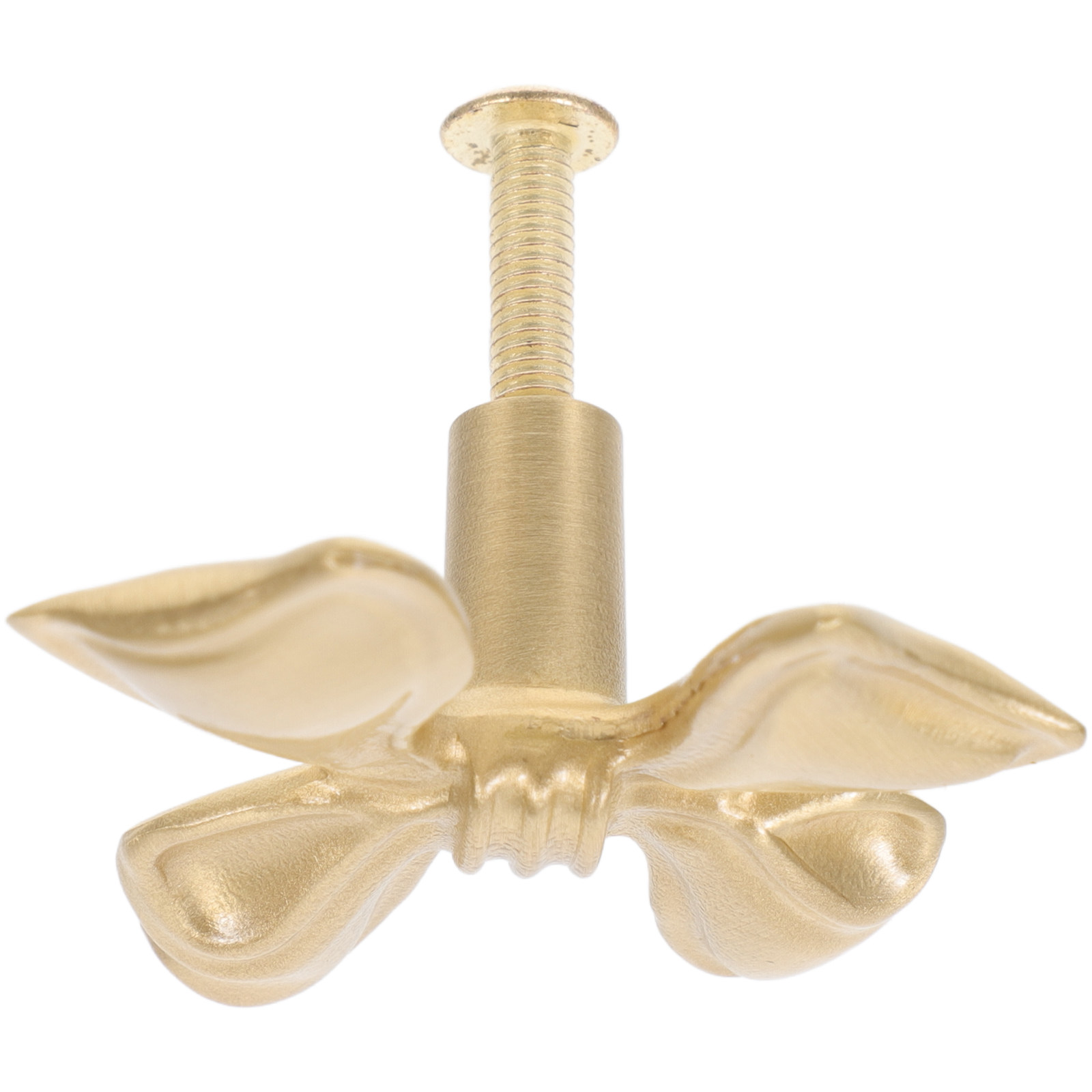 Unique Furniture Hardware - Schubladengriff in Schleifenform aus Messing, Dekorativer