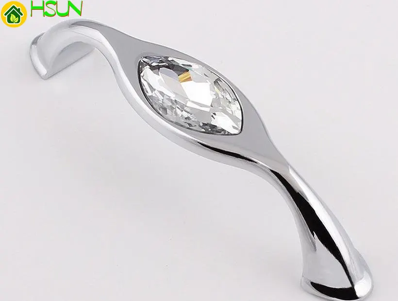 Unique Furniture Hardware - 3,75'' 5'' Schubladengriffe Schicke Kristallknöpfe Einzigartige