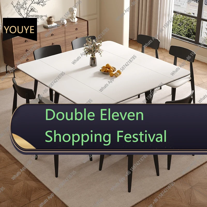 Z. A. Furniture - Z-J Mobiler Restaurant-Esstisch, ausziehbarer, luxuriöser, moderner