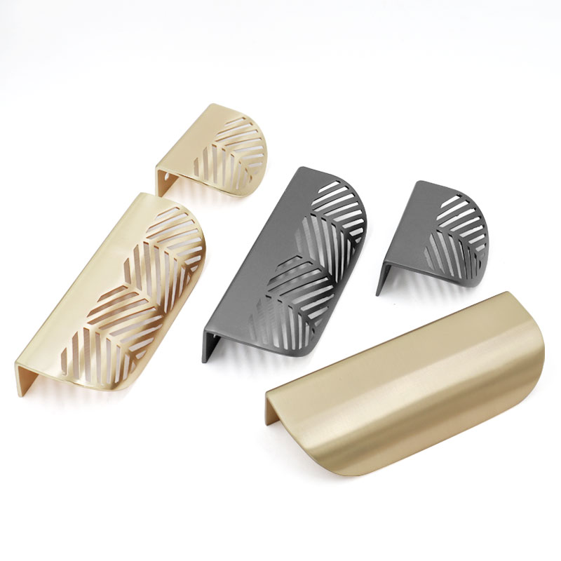 Blatt geformte Griff Gold Gebü – Drawer Pull Gold Bewertung und Preis