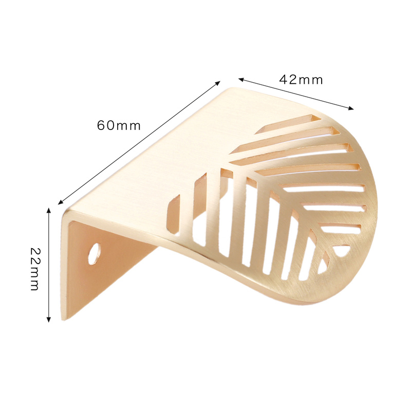 Blatt geformte Griff Gold Gebü – Drawer Pull Gold Bewertung und Preis