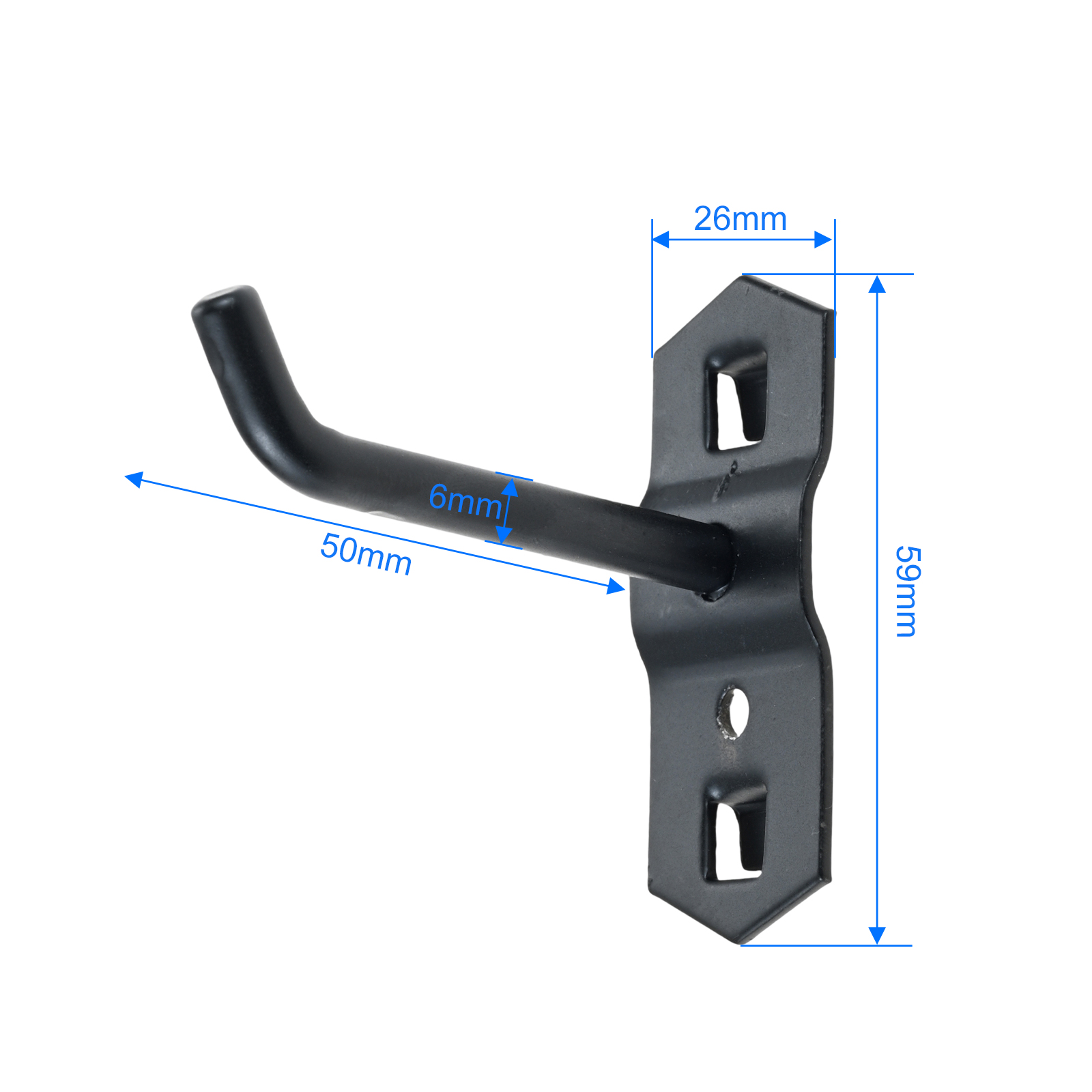 10er-Set 50mm schwarze Lochpla – Furniture Hardware Fittings Bewertung und Preis