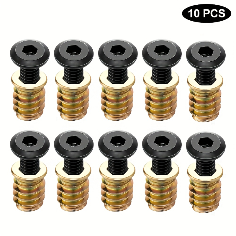 10PCS Mutter Gewinde Einsätze  – Furniture Hardware Kit Bewertung und Preis