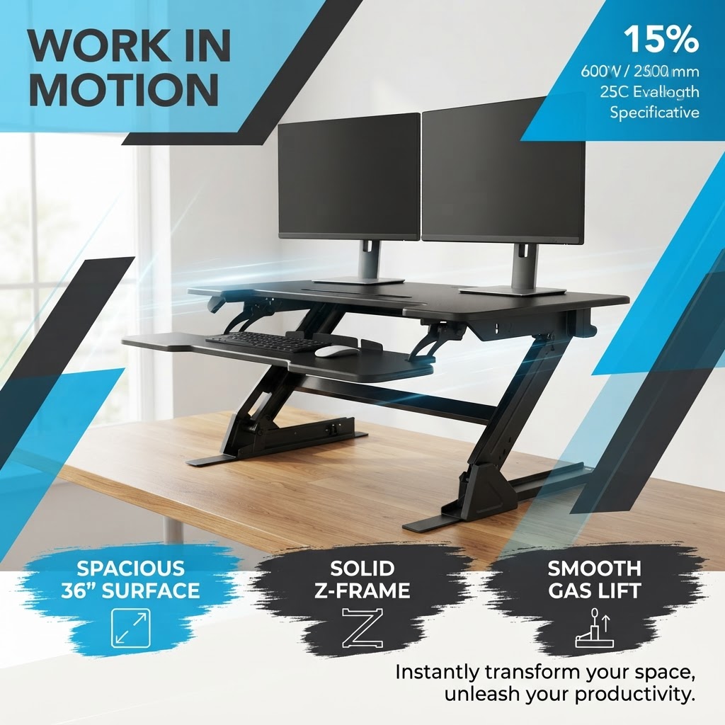 36-Zoll Z-förmiger Stehpult-Au – Z. A. Furniture Bewertung und Preis