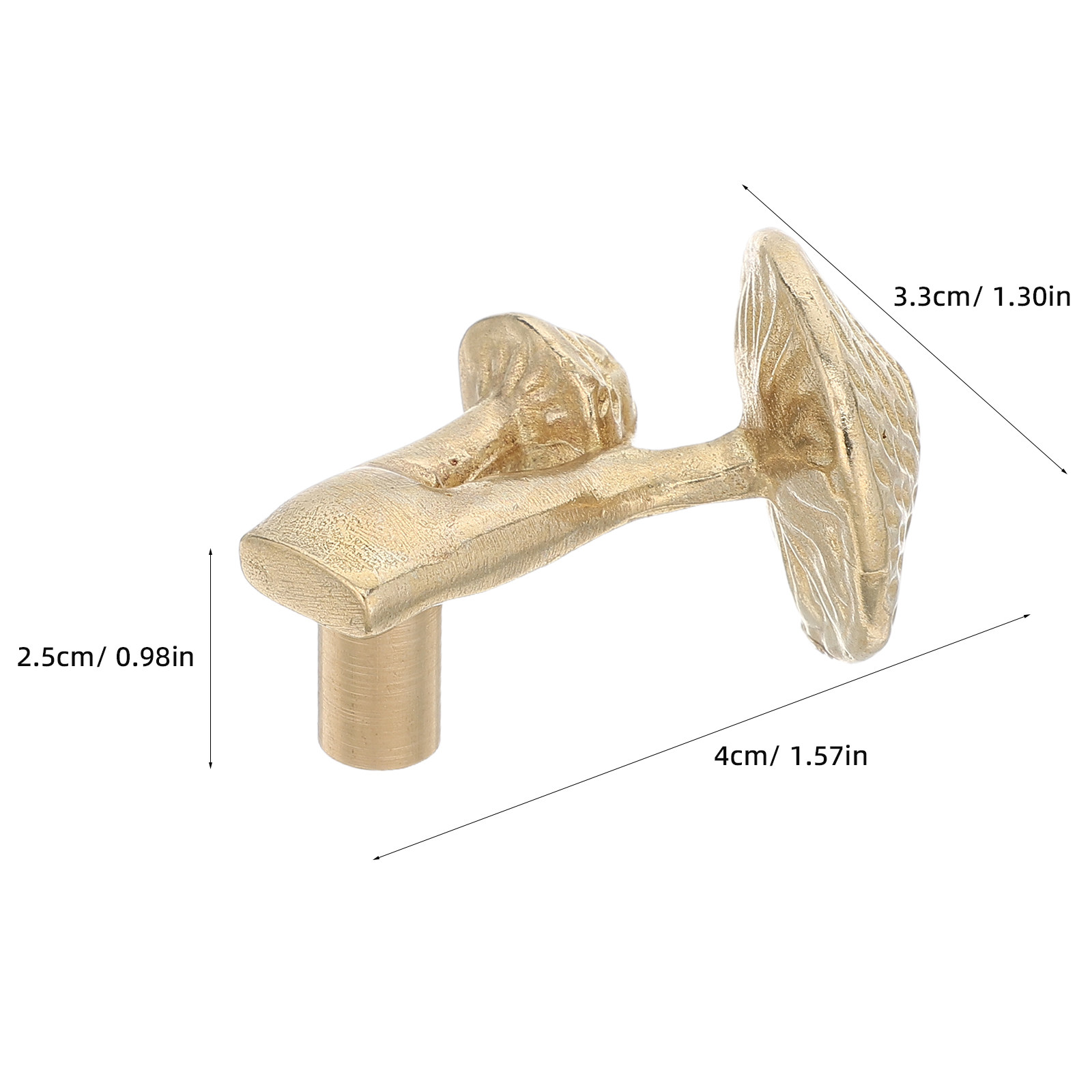 Messing-Pilz-Schrankknopf, Ein – Drawer Pull Gold Bewertung und Preis
