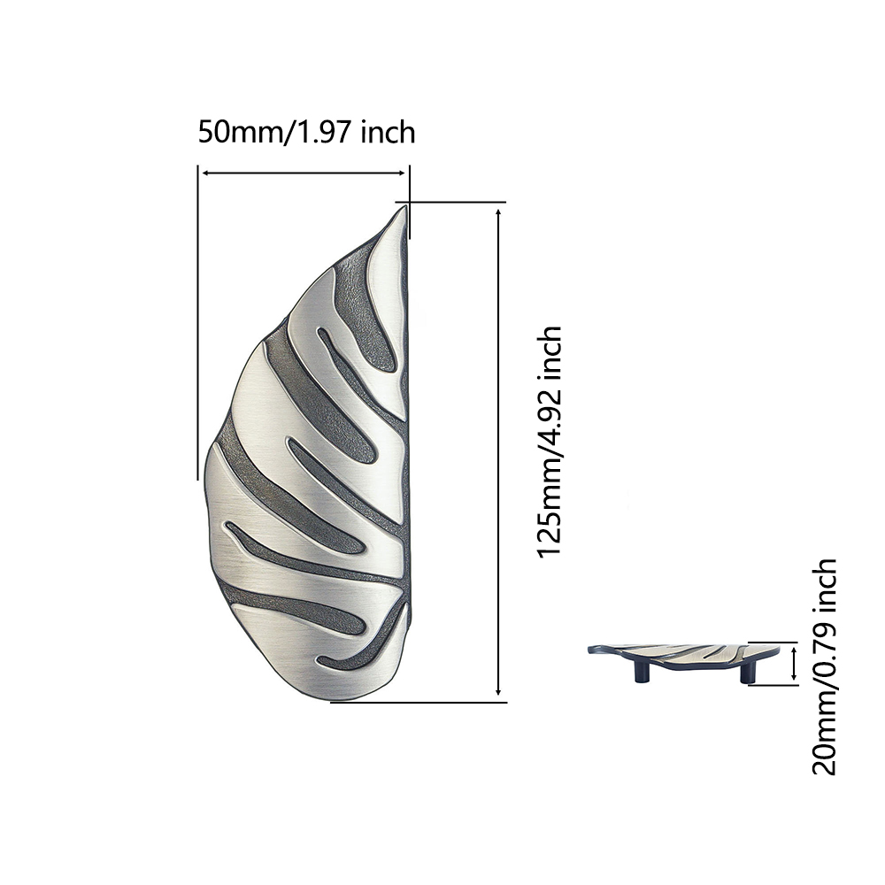 Zinklegierung Monstera Leaf Sc – Unique Furniture Hardware Bewertung und Preis
